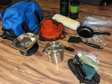 Tumnagelbild för Solo camping cook kit